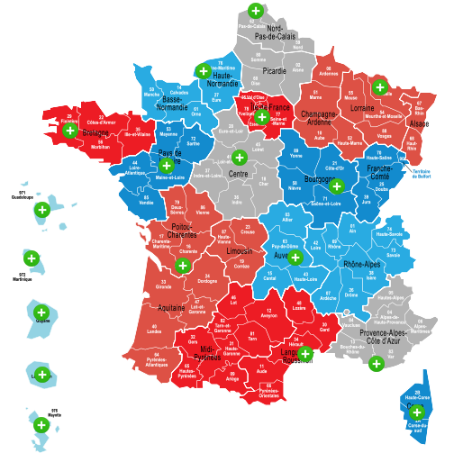 Carte de la france